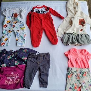 Girl 0-3mo clothes